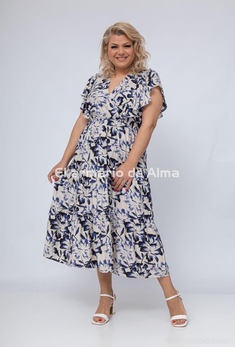 vestido midi estampado - Imagen 5